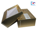 Fancy Gold Pappe Papier Spot UV dauerhafte Kleidung Box Geschenkverpackung